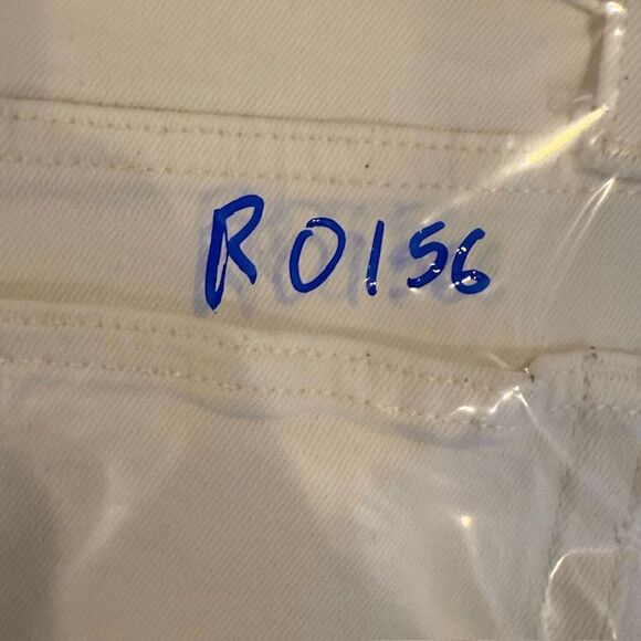 RE/DONE 70s Stove Pipe Jeans in Vintage White Stretch High Rise Size 28 - Picture 15 of 15